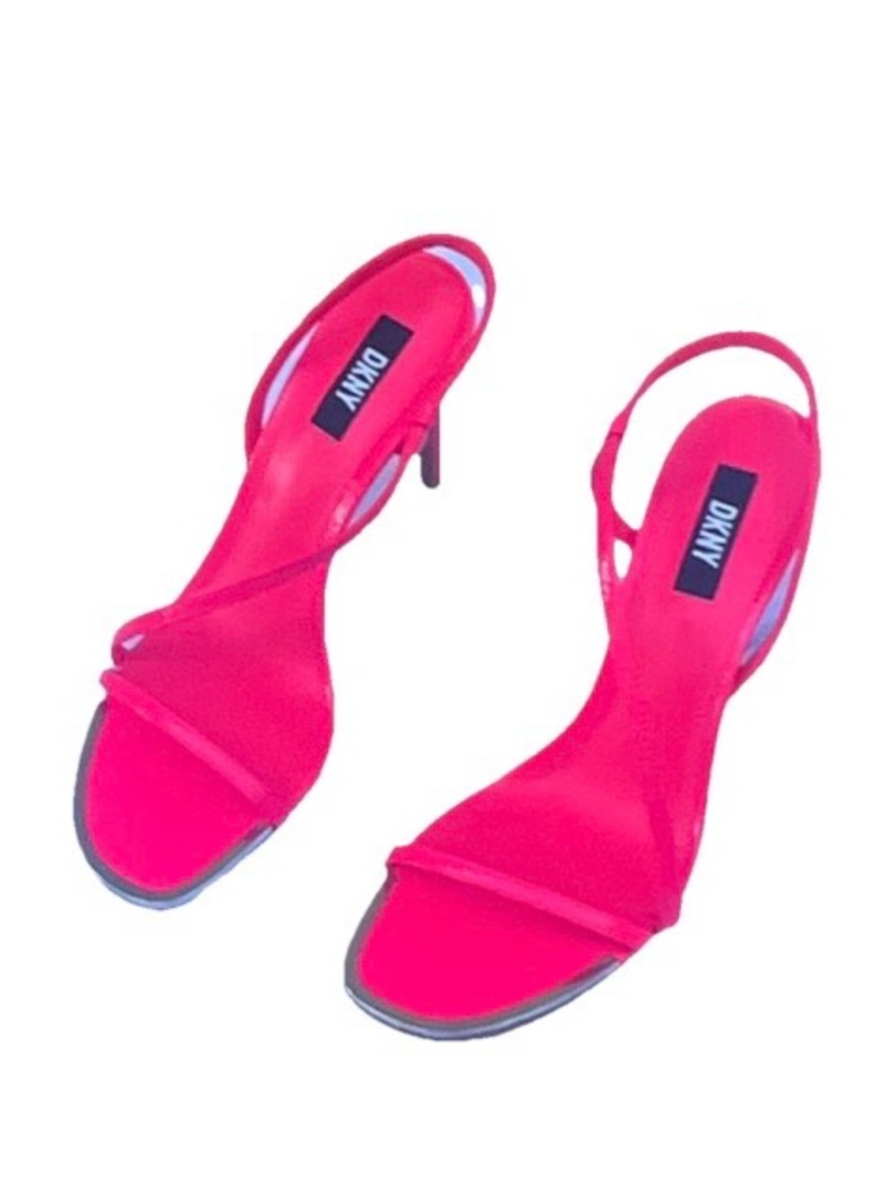 DKNY Pink Strappy Slingback Heels